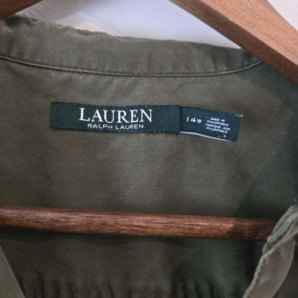 Ralph Lauren Olive Green Shirt Dress - Rsvp Roycenjen - Picture 3 of 10